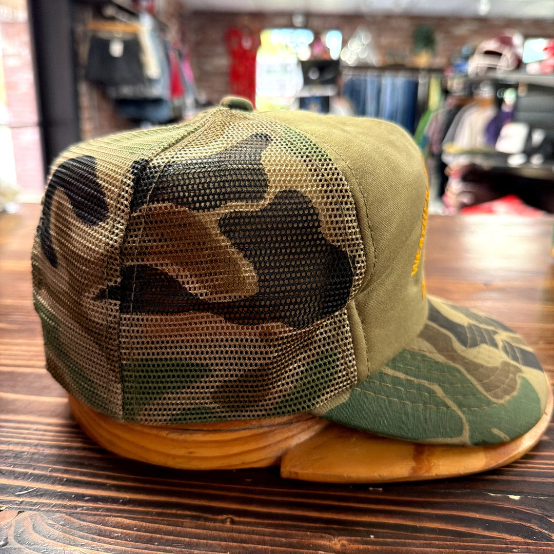 Vintage plumbing and Electric Camo Snapback Hat