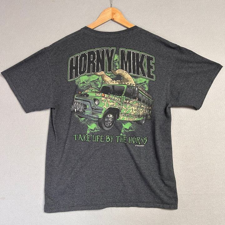 Original Counts Kustoms Horny Mike Bus Shirt Grey Size Large