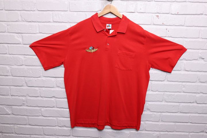 90s indianapolis motor speedway polo shirt size xl