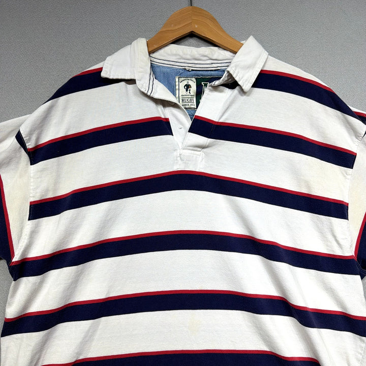Vintage American Eagle Rugby Polo Shirt Size Large