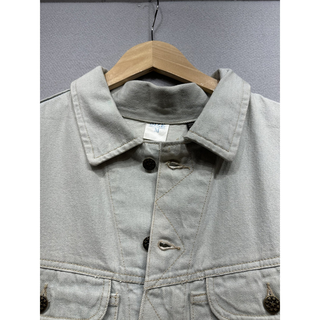 Vintage Thums Up Denim Vest Size Medium