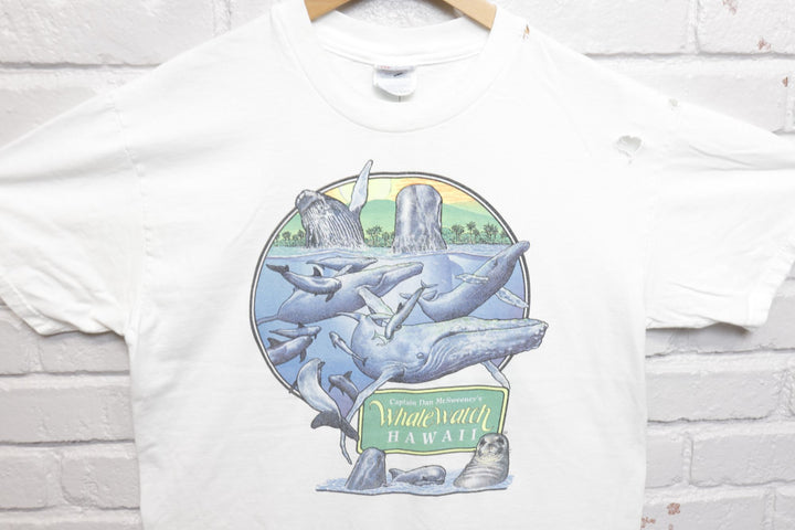 Whale Watch Vintage Hawaii T Shirt 2000s Large