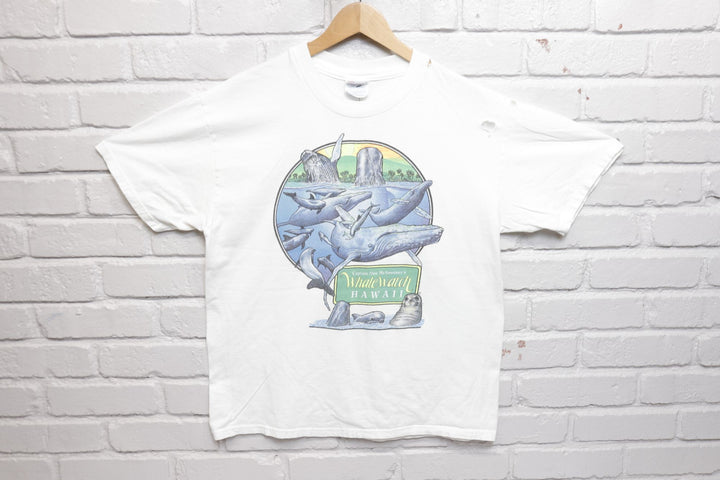 Whale Watch Vintage Hawaii T Shirt 2000s Large