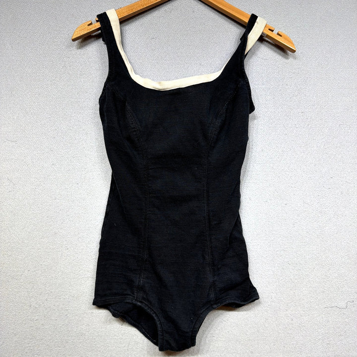 Vintage Catalina Black One Piece Swimsuit Size 10