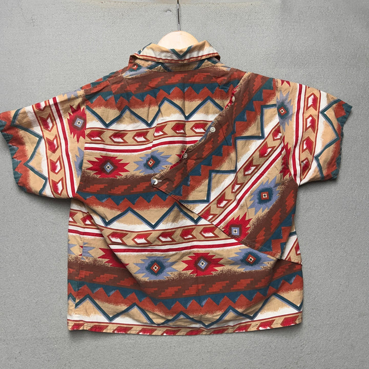 Vintage Adobe Rose Women's Western Shirt Size Medium