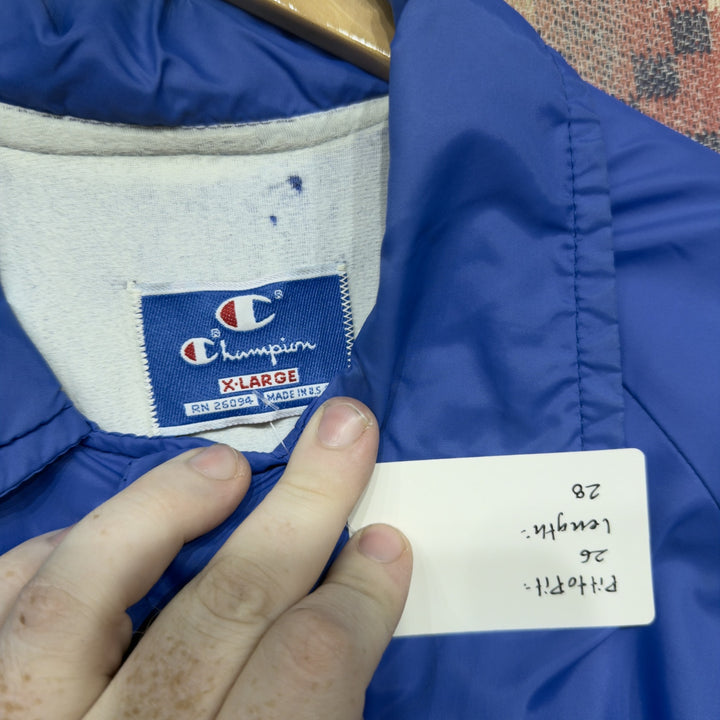 Champion US Steel Texas Vintage Windbreaker Jacket XL 80s