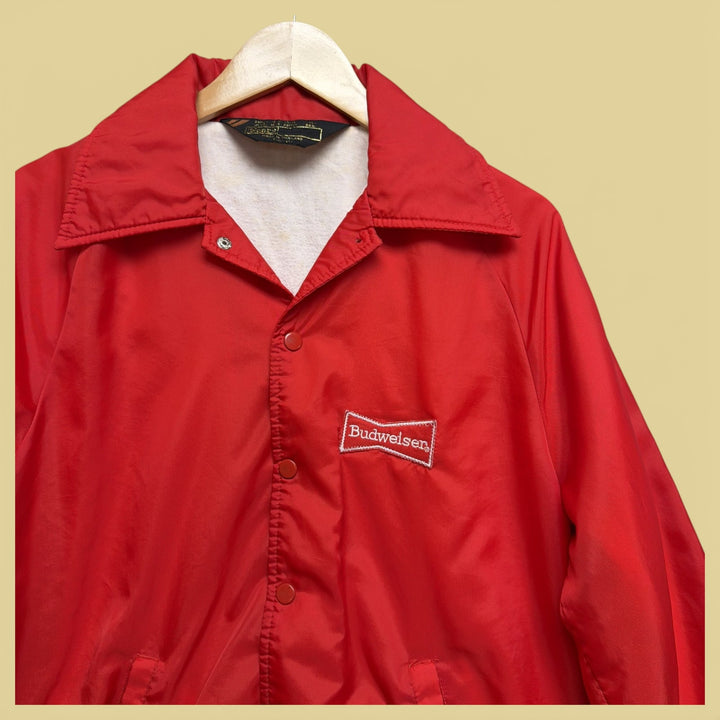 Vintage 70s budweiser Windbreaker Jacket Size Small