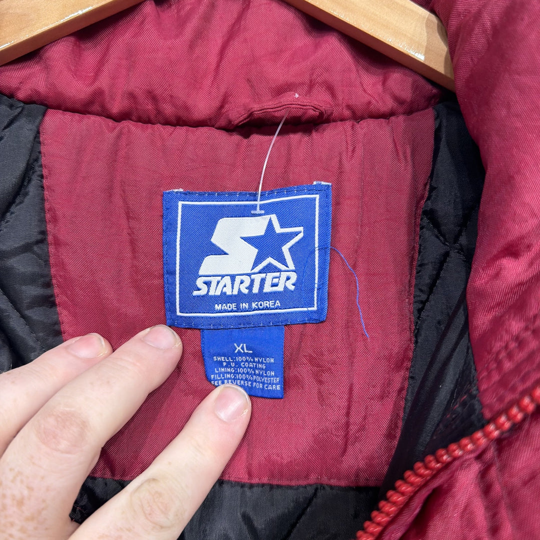 Vintage 90s Arkansas Starter Puffer Jacket Size XL