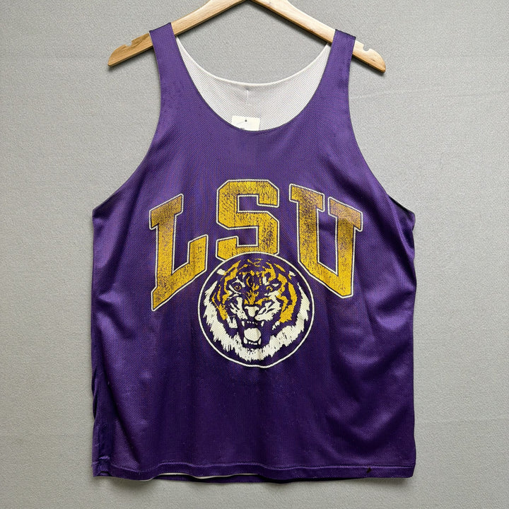 Vintage LSU Tigers Reversible Practice Jersey Size Large
