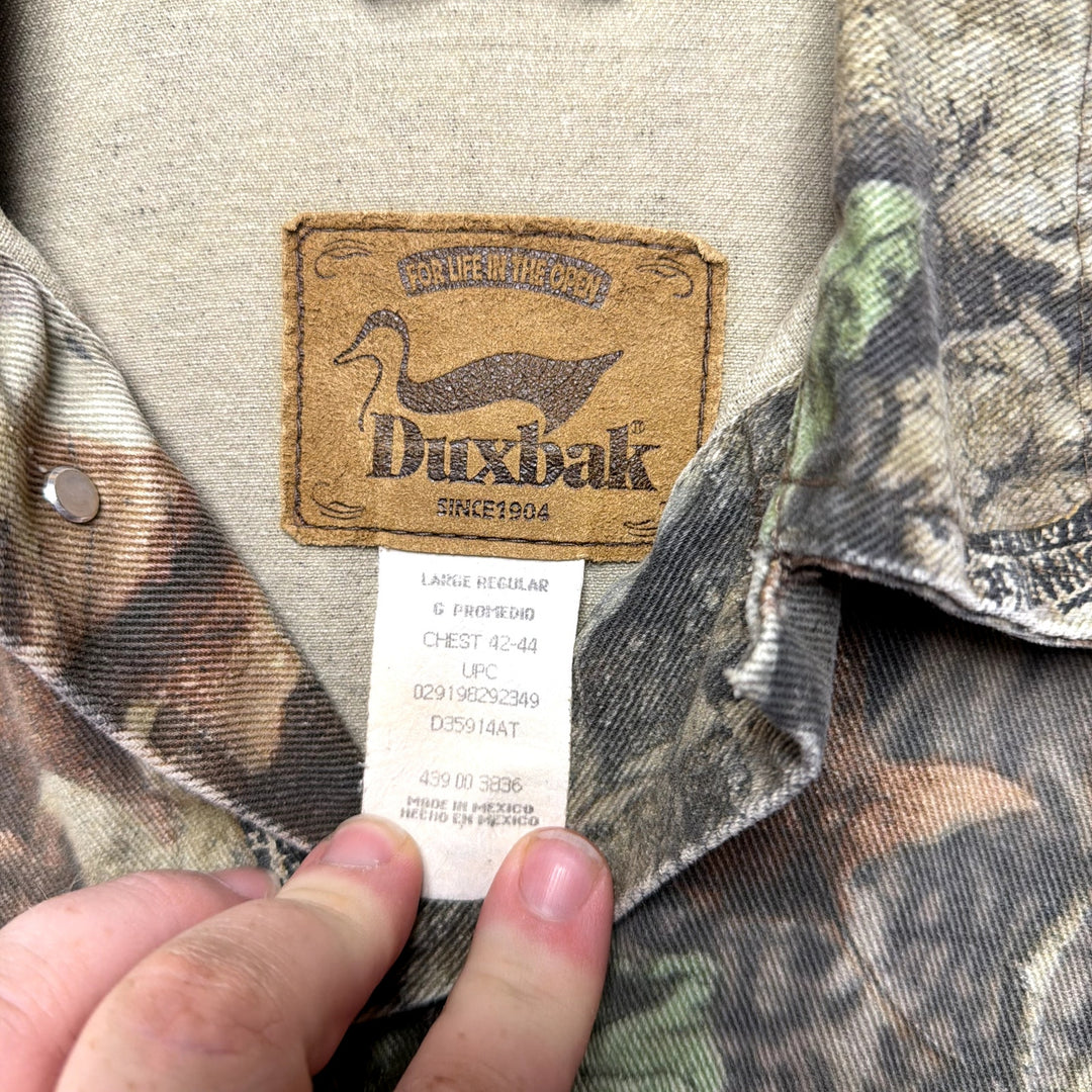 Vintage Duxbak Camo Trucker Jacket Size Large