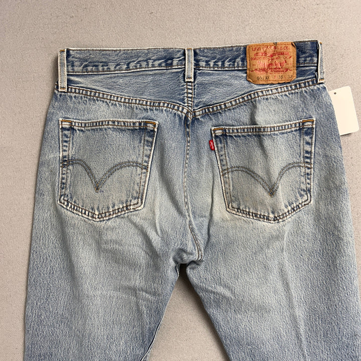 Vintage Levi's 501xx Light Wash Jeans Made in USA Men's 34x29
