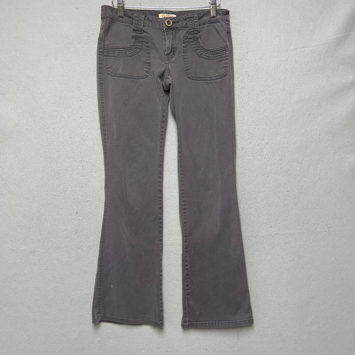 Vintage BeBop Flared Y2K Gray Pants Size 3
