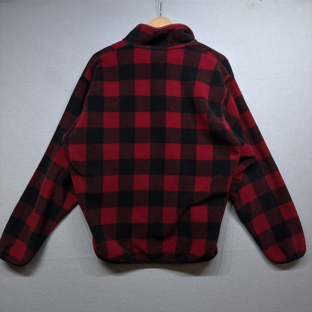 Patagonia Buffalo Check Plaid Snap T Fleece Sweater Jacket Size Medium