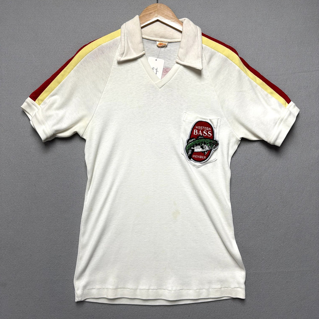 Vintage Western Bass Fishing Association Polo Shirt Size Large