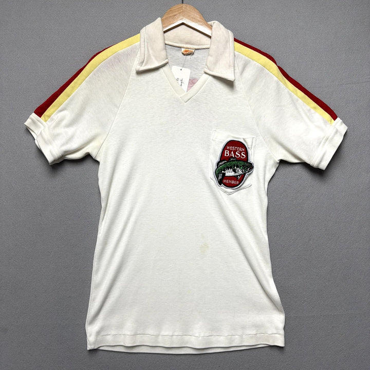 Vintage Western Bass Fishing Association Polo Shirt Size Large