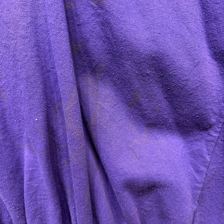 Vintage 90s Purple Western Fringe Zip Up Sweatshirt Size XL