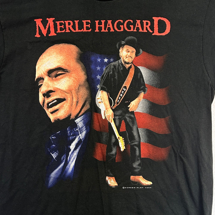 Vintage Merle Haggard Country Music T Shirt Size XL