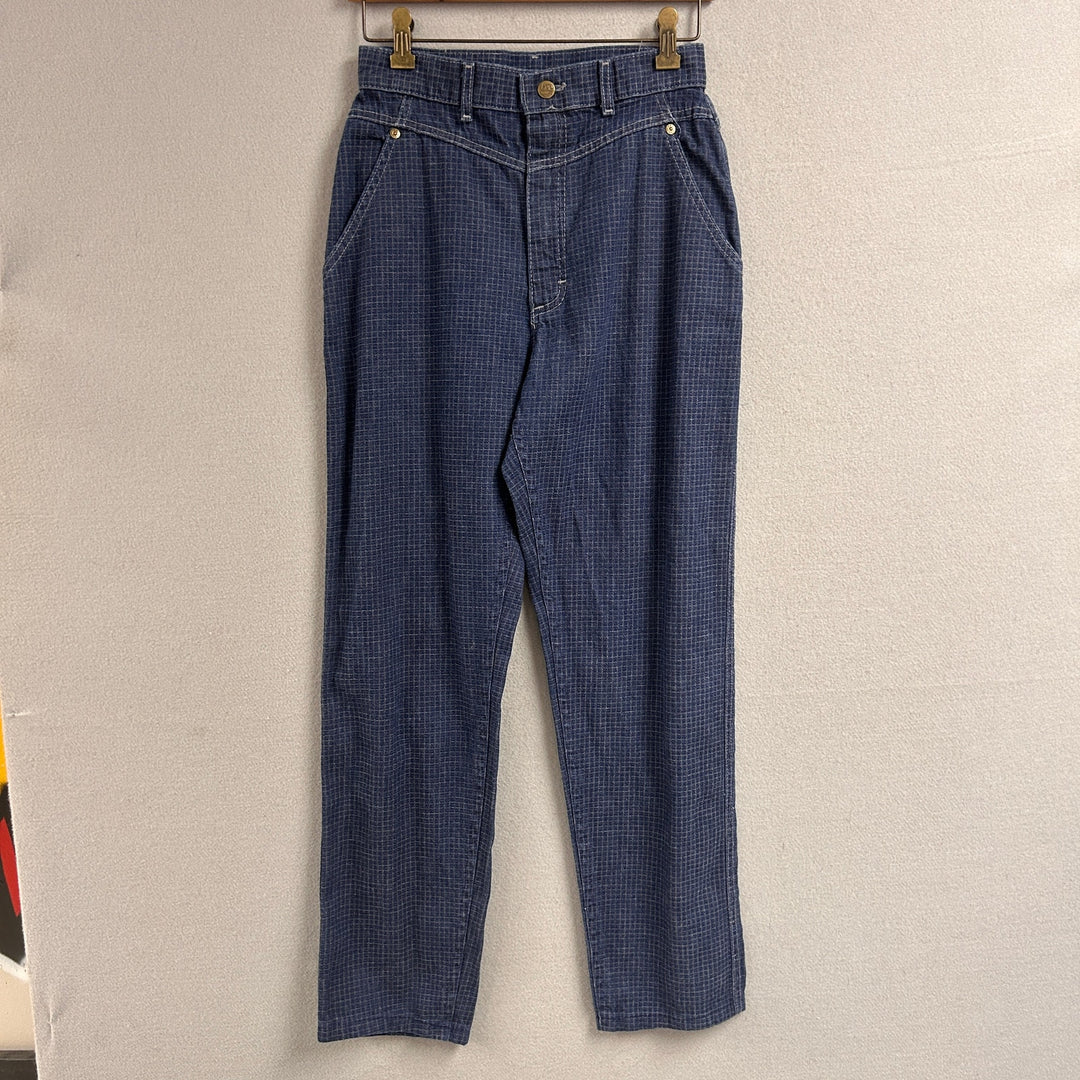 Vintage Lee Grid Pattern Jeans Size 27X29