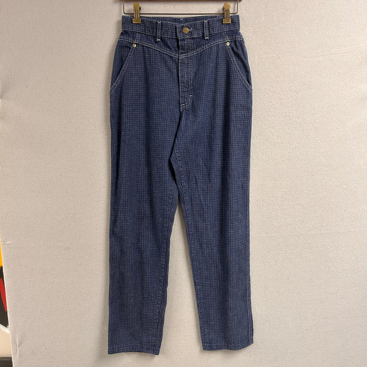 Vintage Lee Grid Pattern Jeans Size 27X29