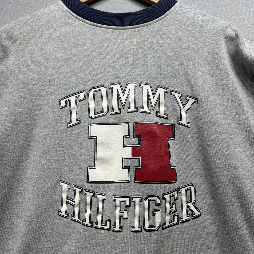 Vintage Tommy Hilfiger Gray Sweatshirt Size Large