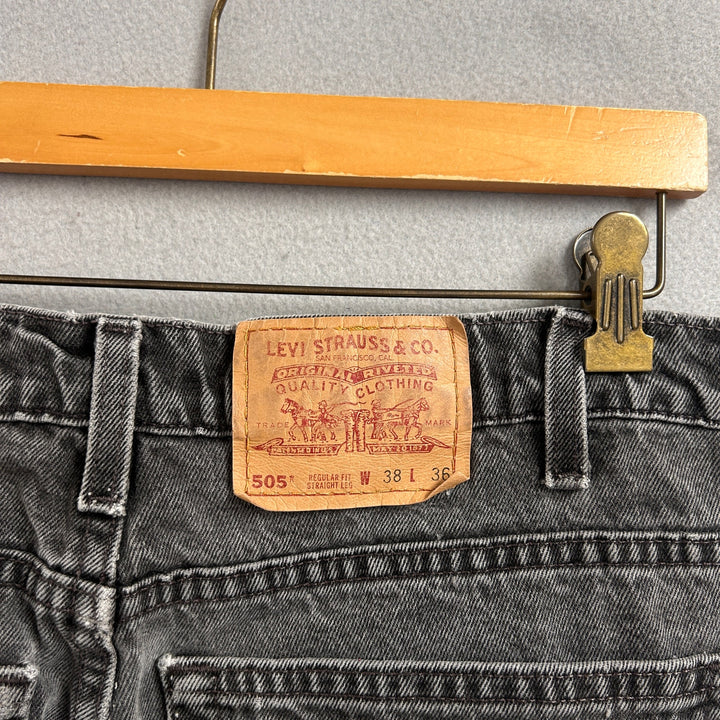 Vintage Levi's 505 Black Jeans Size 36X33