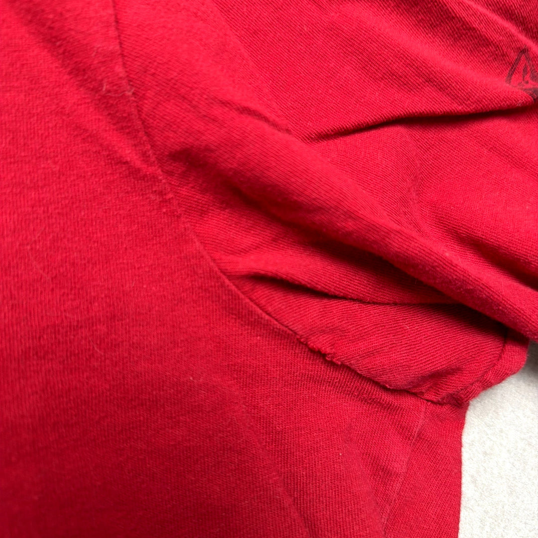 Harley Davidson Red Flocked T Shirt size Medium