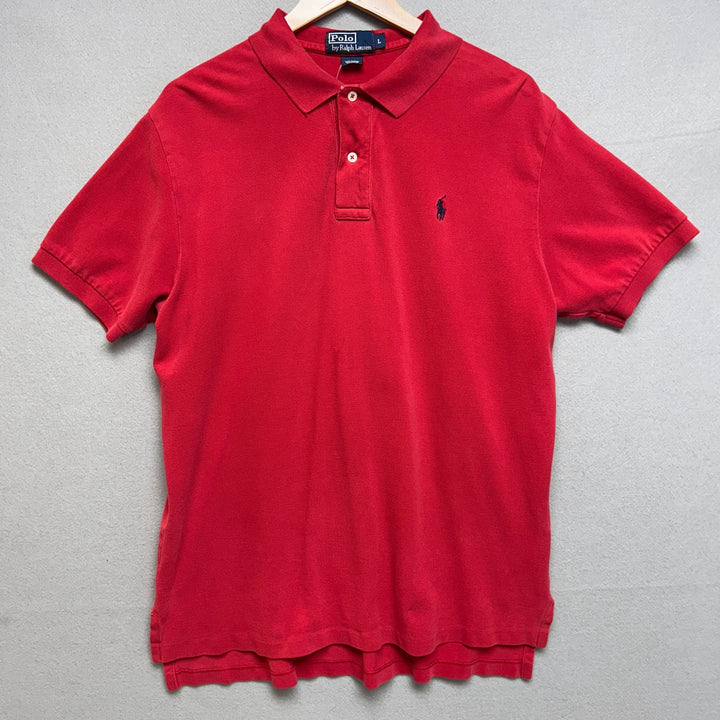Polo Ralph Lauren Red Polo Shirt Size Large
