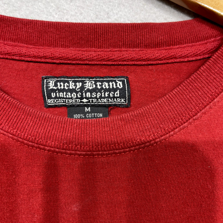 Lucky Brand Y2K Live To Ride Embroidered Shirt size Medium