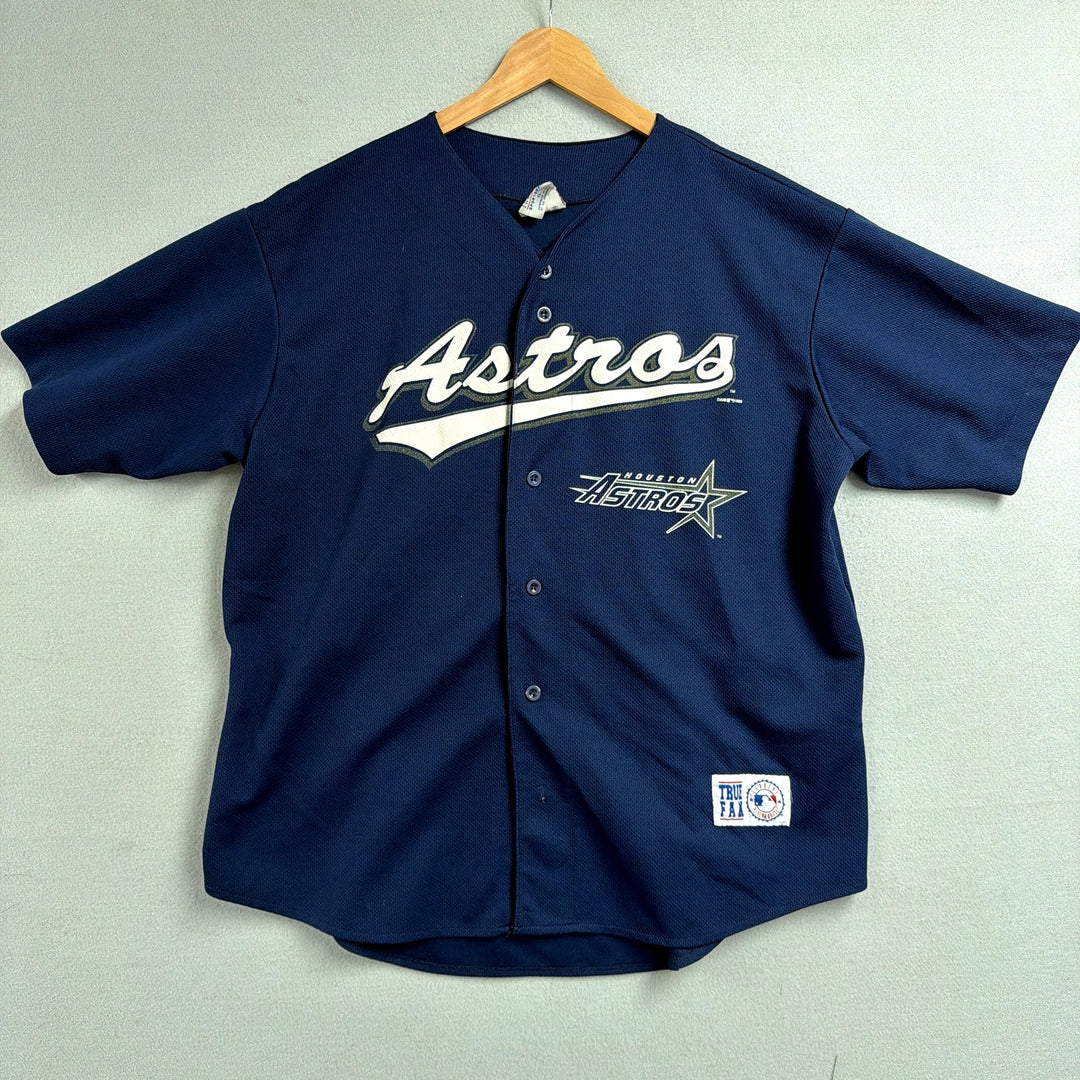 Vintage Houston Astros Craig Biggio Baseball Jersey Size XL