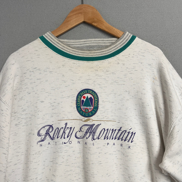 Vintage Rocky Mountain National Park Sweatshirt Size Large