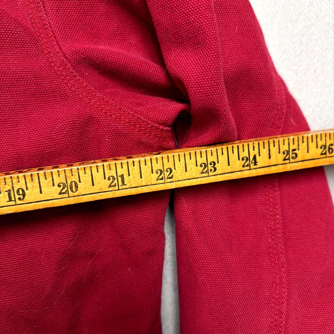 Women's Ethyl Red Detroit Style Canvas Jacket W/ Quilted Liner Medium
