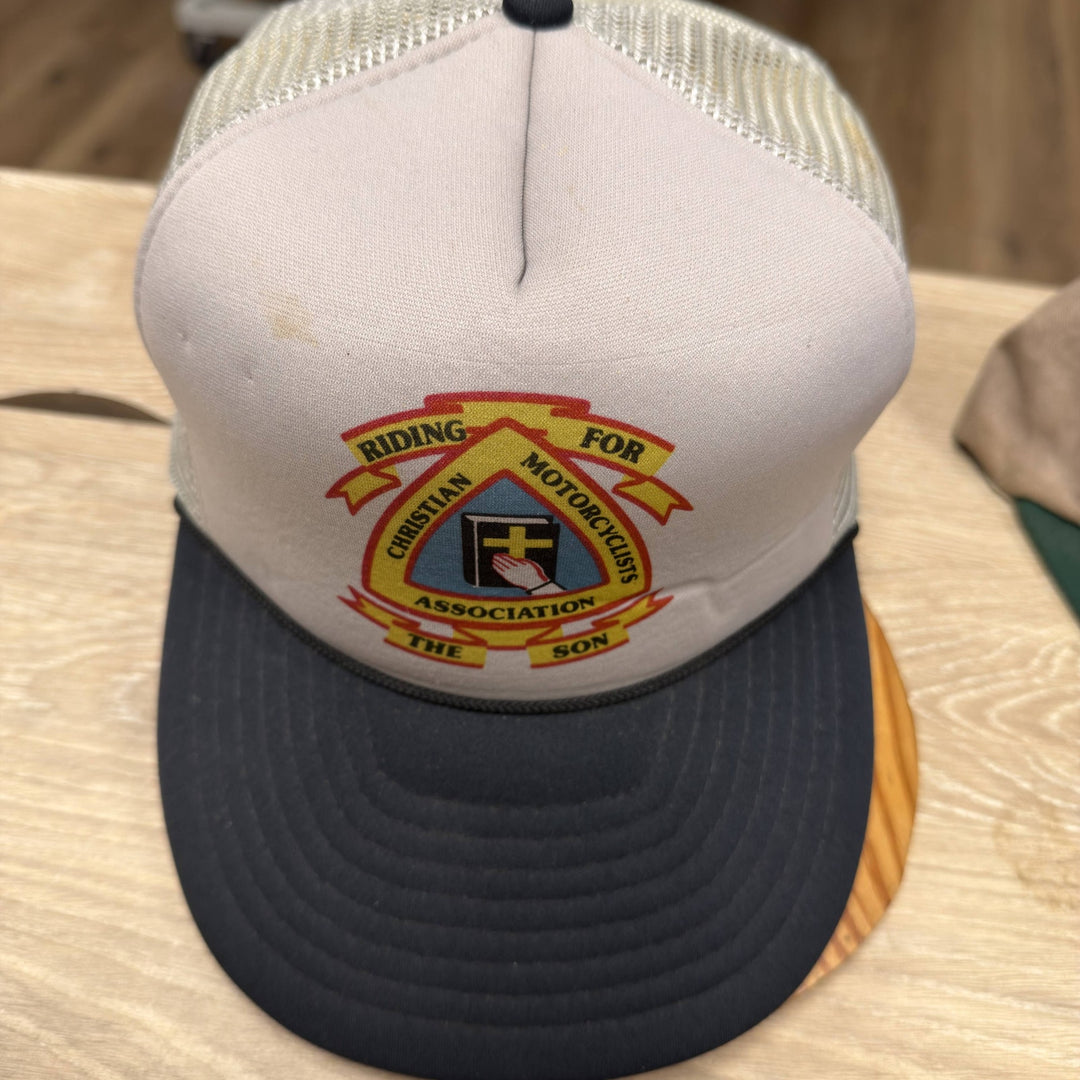Vintage 90s Christian Motorcycle Association Snapback Hat