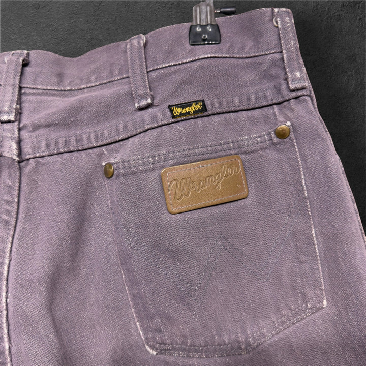 Vintage Wrangler Purple 90s Distressed Faded Jeans Size  32