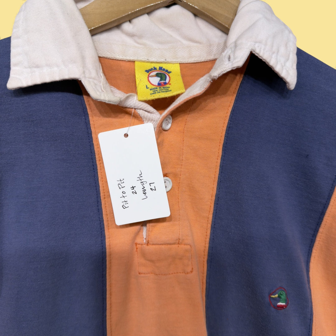 Vintage Duckhead 90s Striped Polo Shirt Size Large