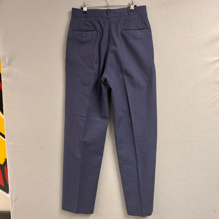 Vintage 1967 US Military Blue Wool Trousers Size 30X32