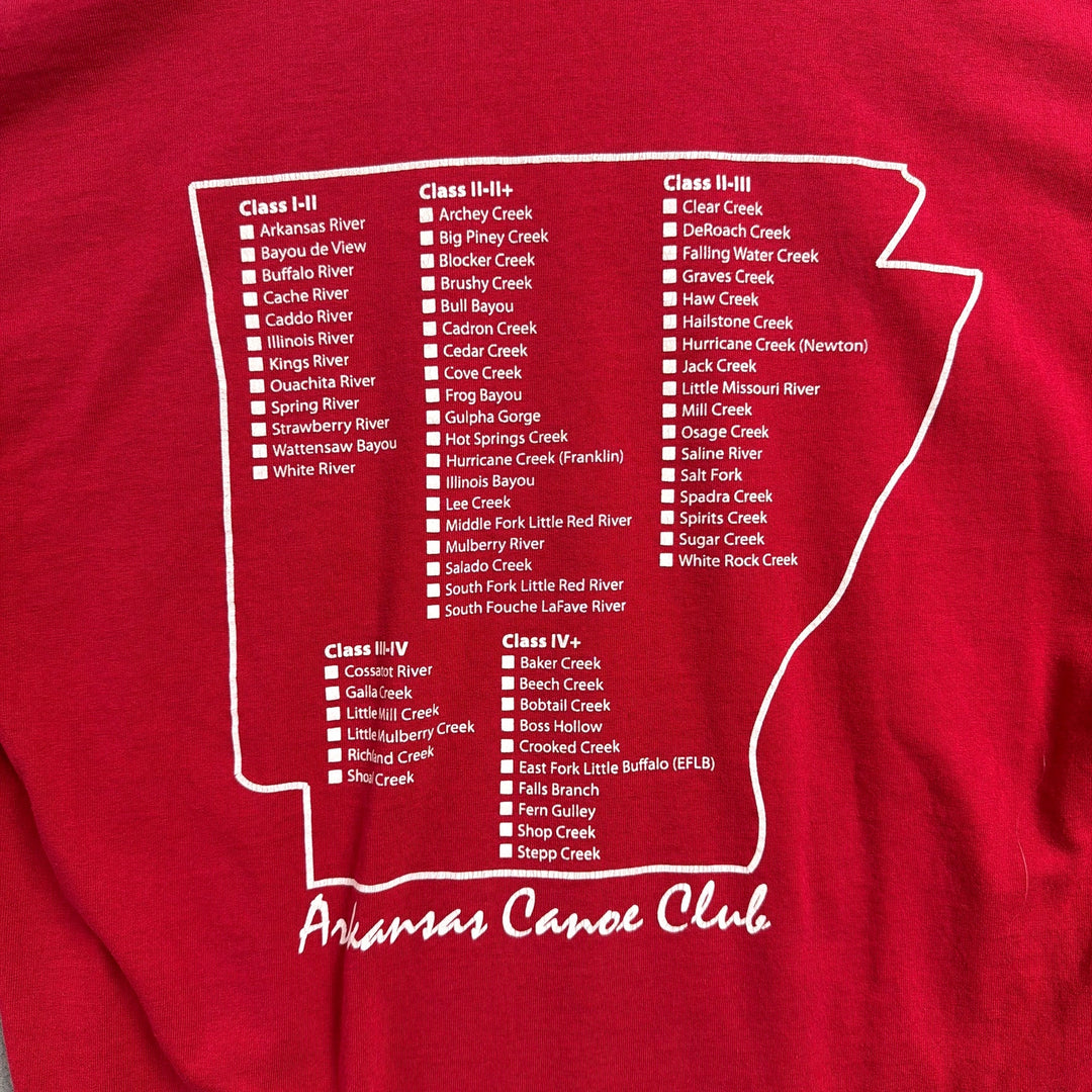 Vintage Arkansas Canoe Club T Shirt Size Medium
