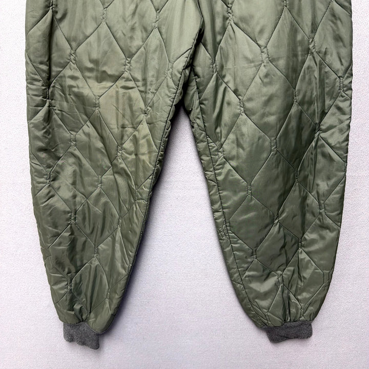 Vintage US Military Vietnam Era Quilted Flight Pants Size Large