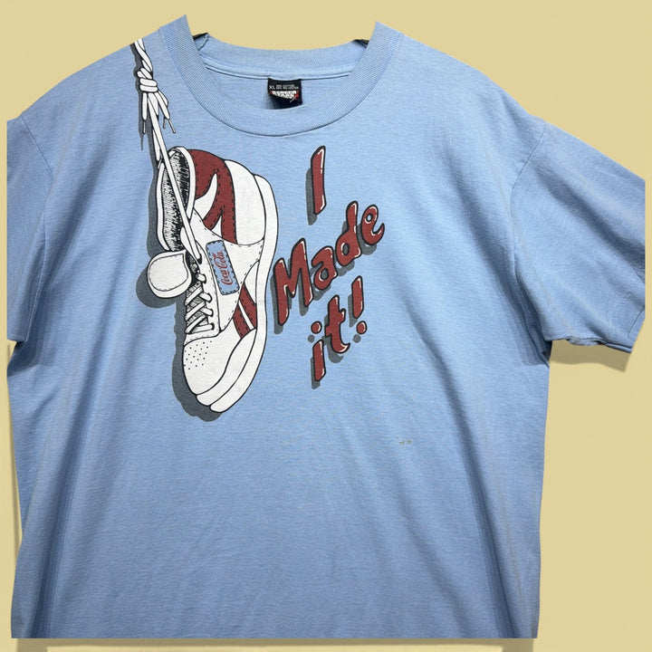 Vintage 90s Coca-Cola Sneakers T Shirt Size XL