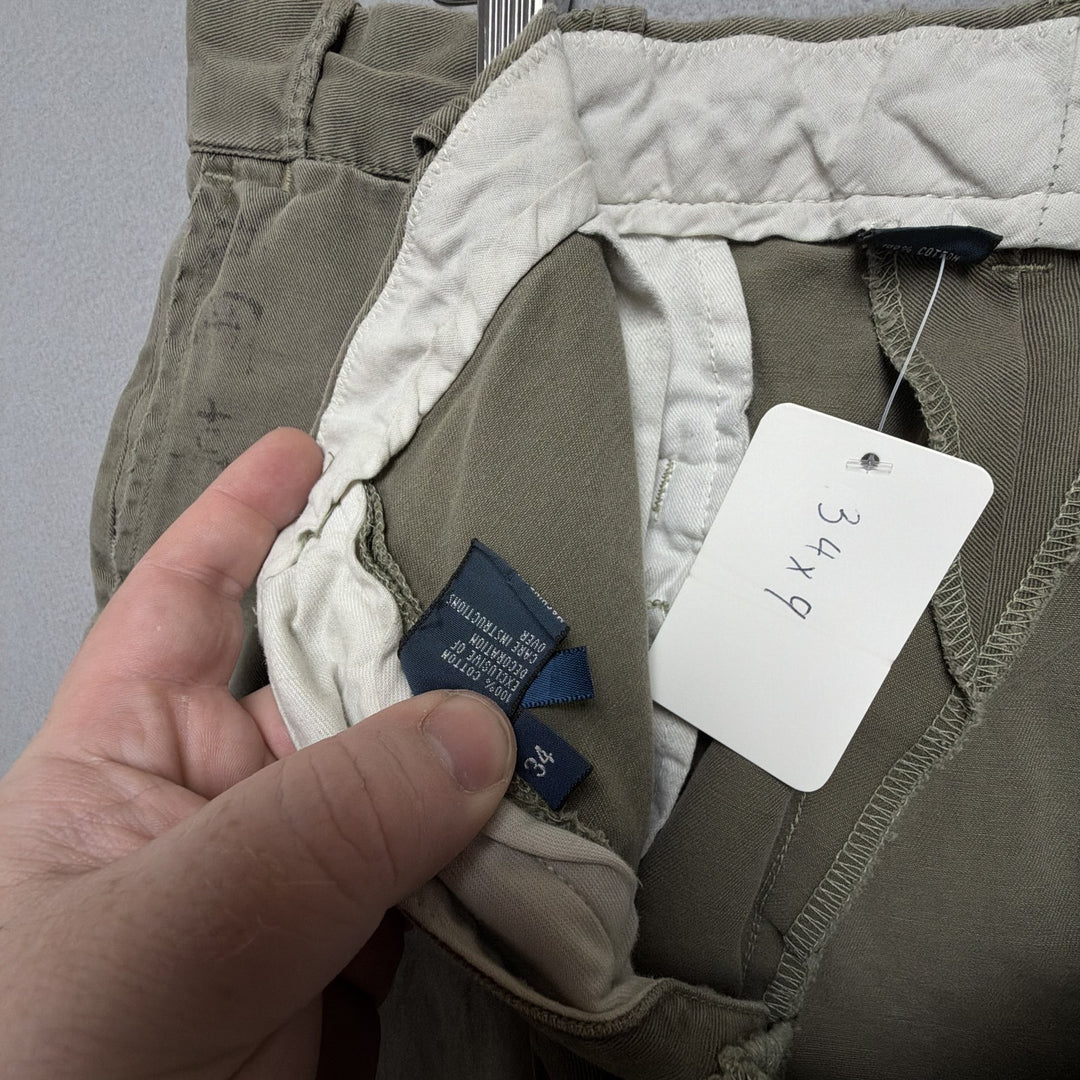 Polo Ralph Lauren japanese Kanji Military Style Men's Shorts Size 34
