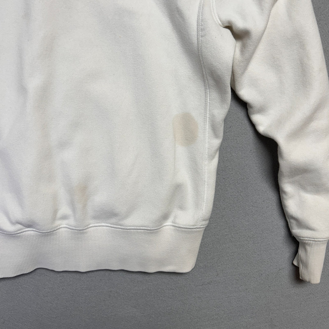 Y2K Nike Sportswear White Full Zip Hoodie Size M (8-10)
