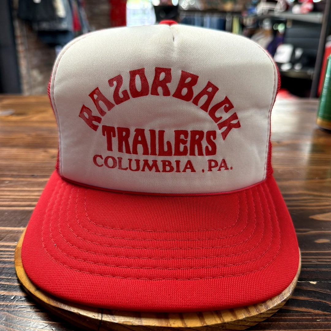 Vintage Razorback Trailers Trucker Hat