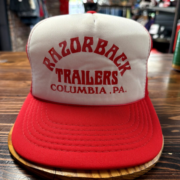 Vintage Razorback Trailers Trucker Hat