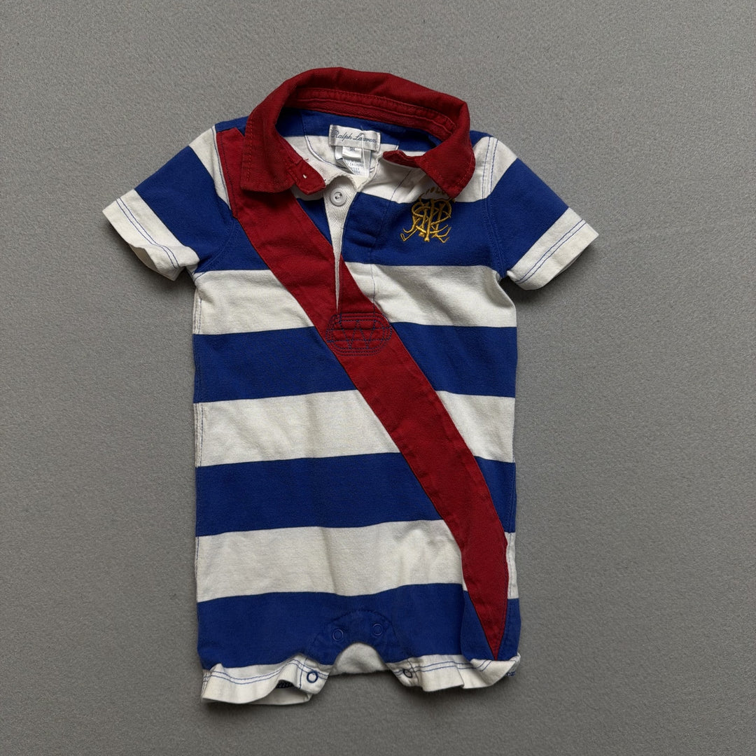 Polo Ralph Lauren Scribble Logo One Piece Size 9 Months