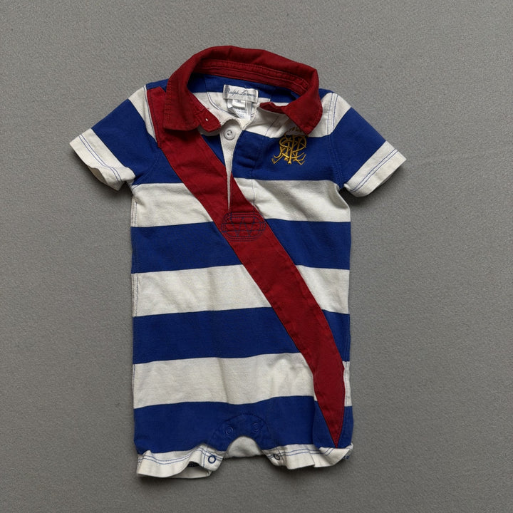 Polo Ralph Lauren Scribble Logo One Piece Size 9 Months