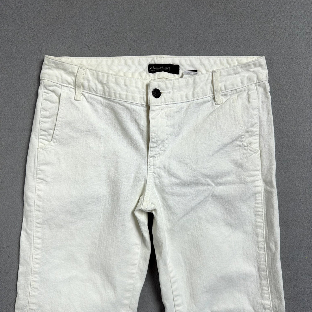 Eddie Bauer White Flared Pants Size 6