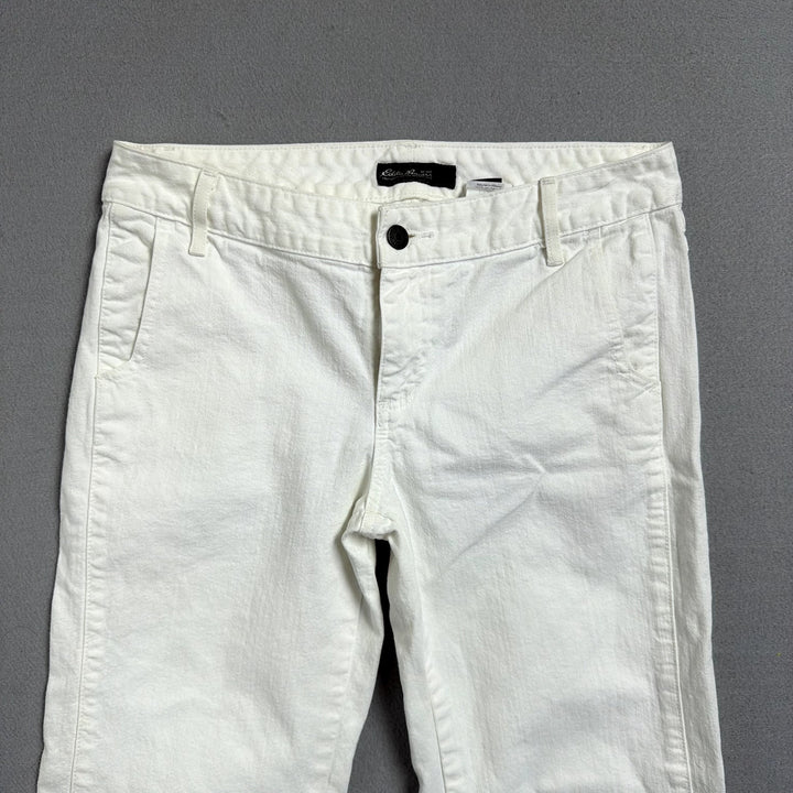 Eddie Bauer White Flared Pants Size 6