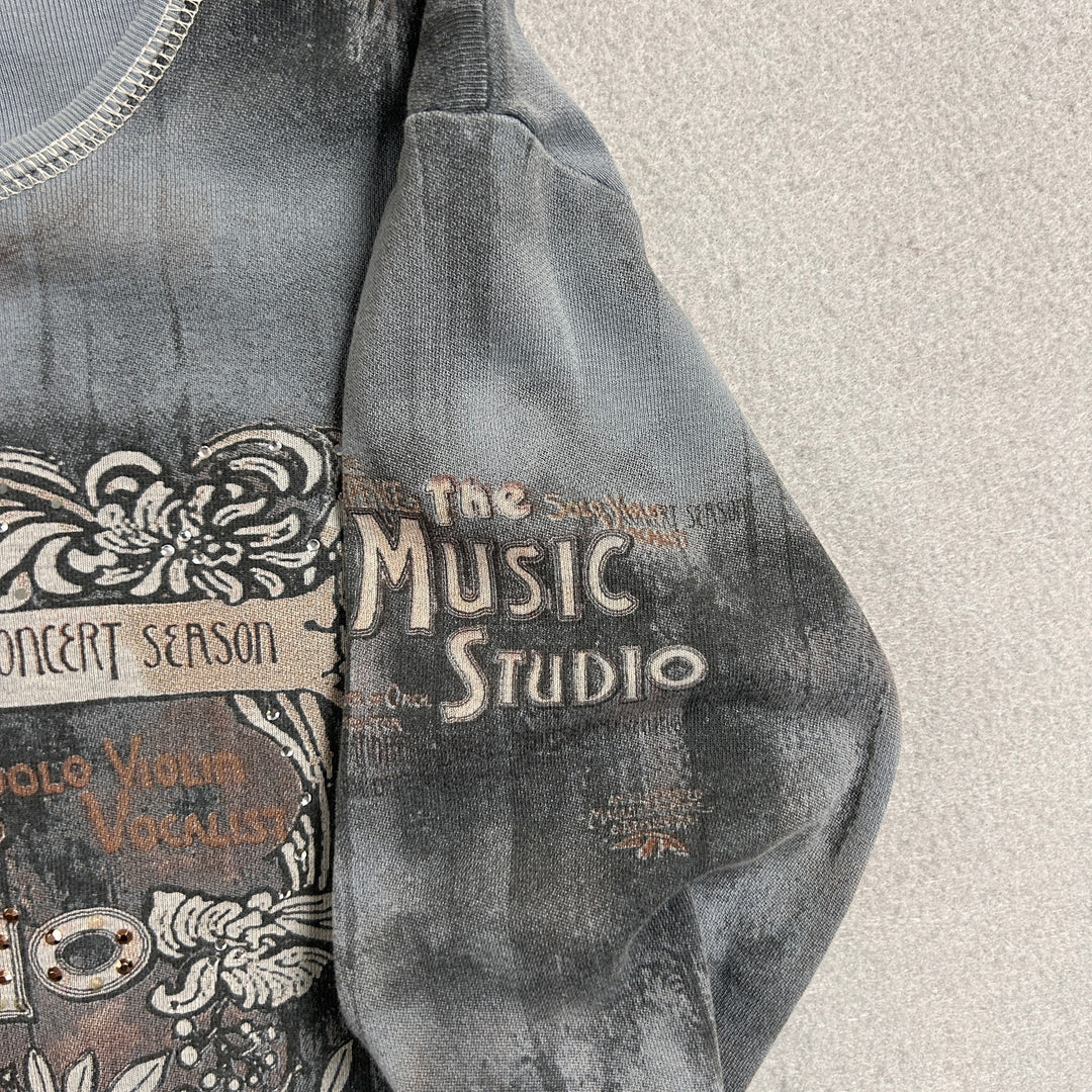 Vintage Cactus Music Studio Y2K t Shirt Size Small