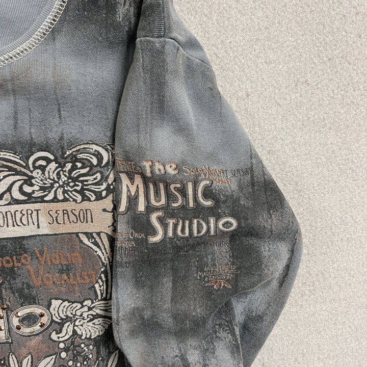 Vintage Cactus Music Studio Y2K t Shirt Size Small