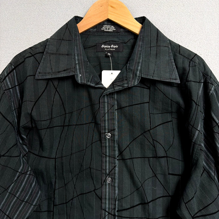 Vintage Eighty Eight Platinum Y2K Button Down Shirt size XL