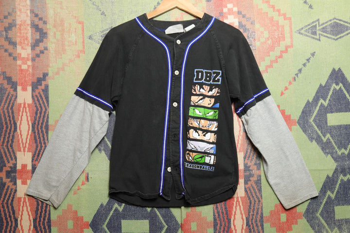 Dragon Ball Z Vintage Kids Baseball Jersey Large 2000s